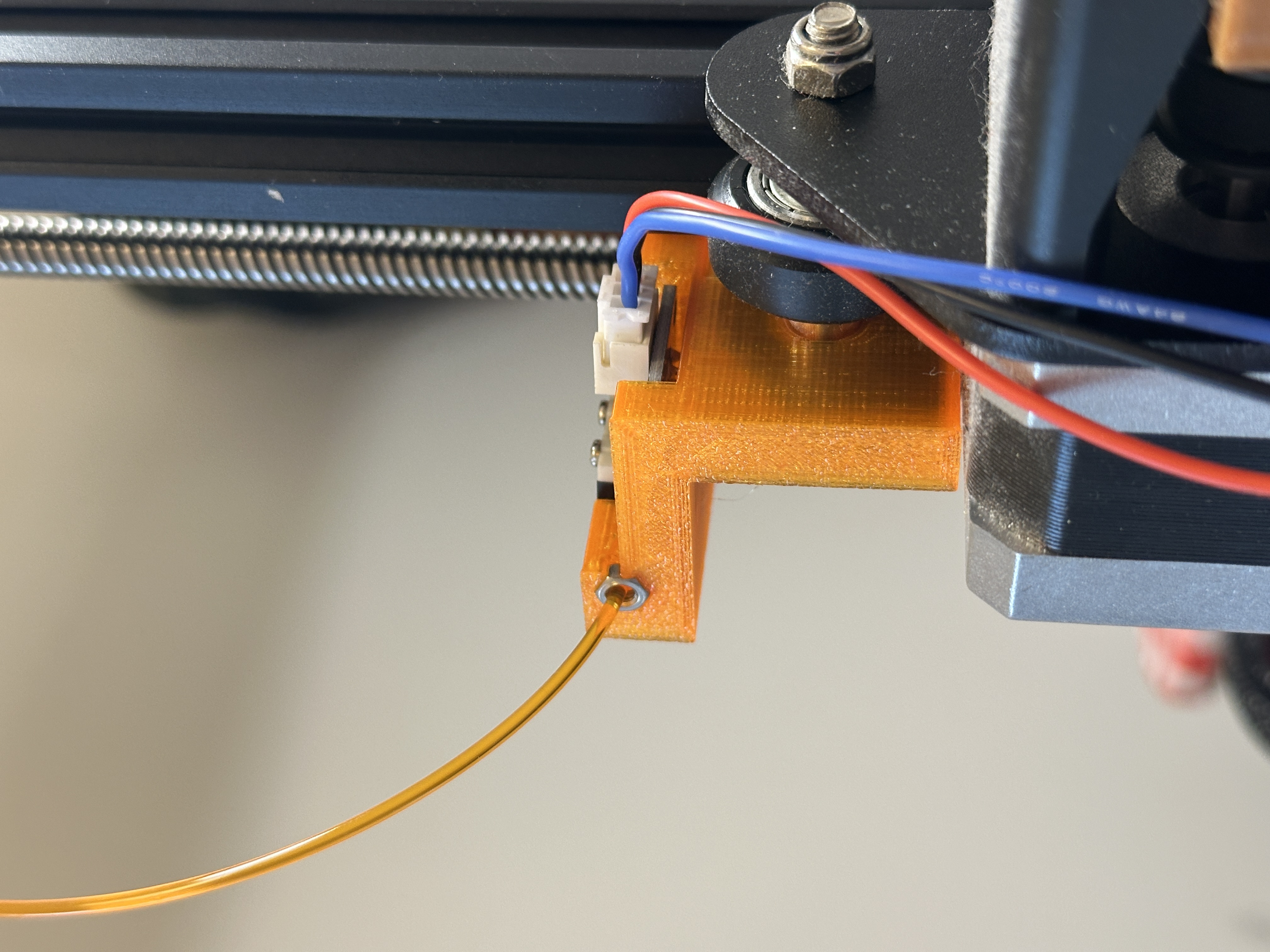 Ender 3 filament runout sensor w/ harvested Z stop