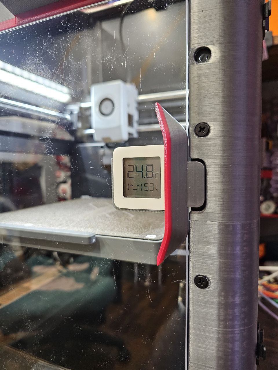 Flashforge AD5M/AD5X Mijia (Xiaomi) BLE/ZigBee LYWSD03MMC thermometer holder