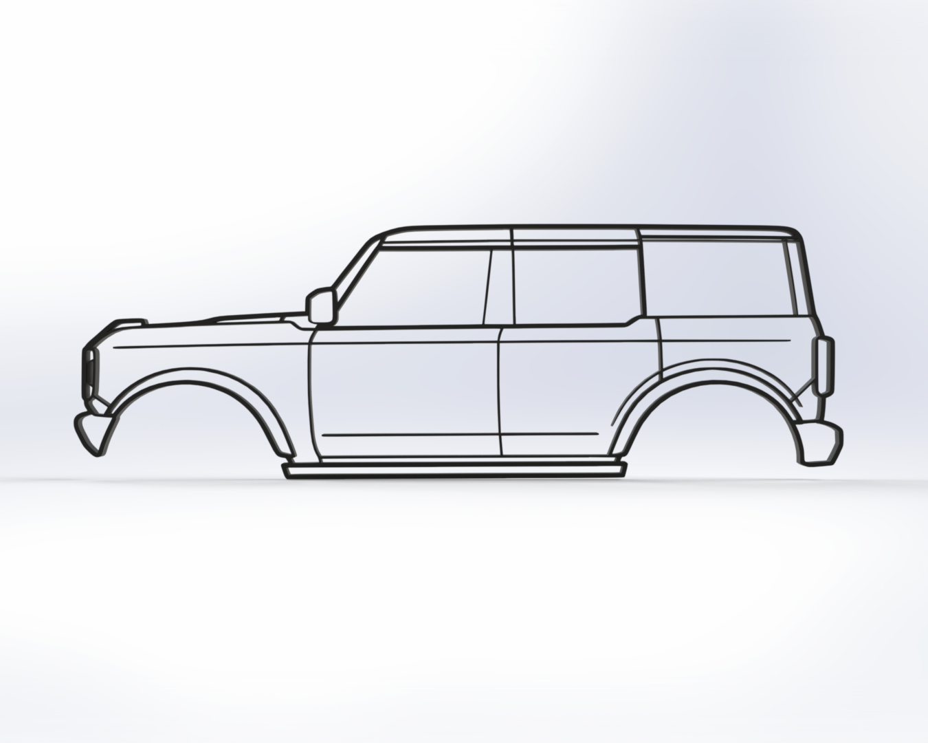 Ford Bronco 2D Wall Art