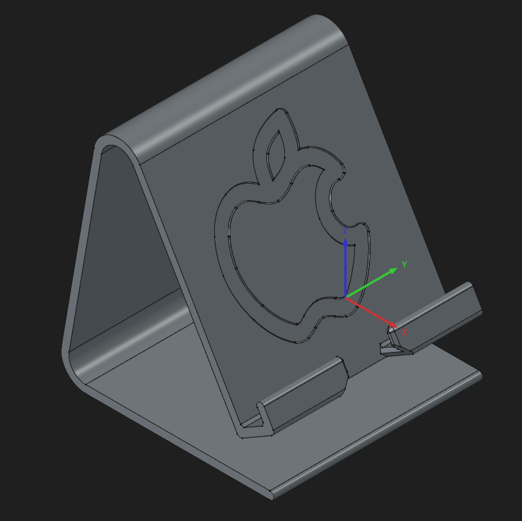 iPhone Stand with Charger Cutout