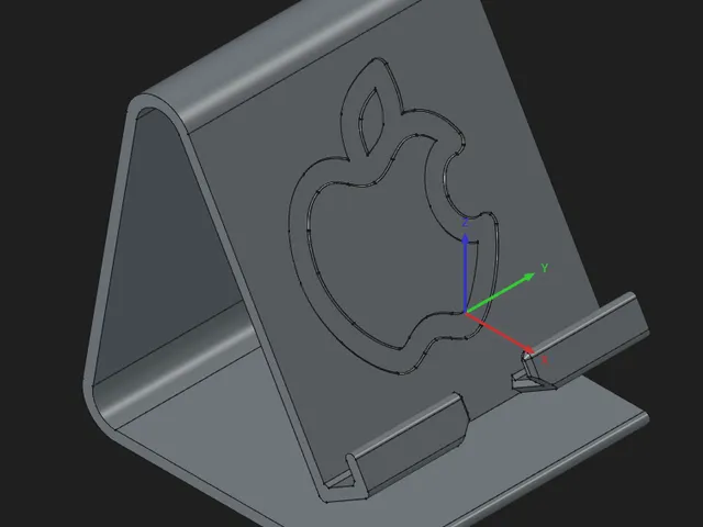 iPhone Stand with Charger Cutout