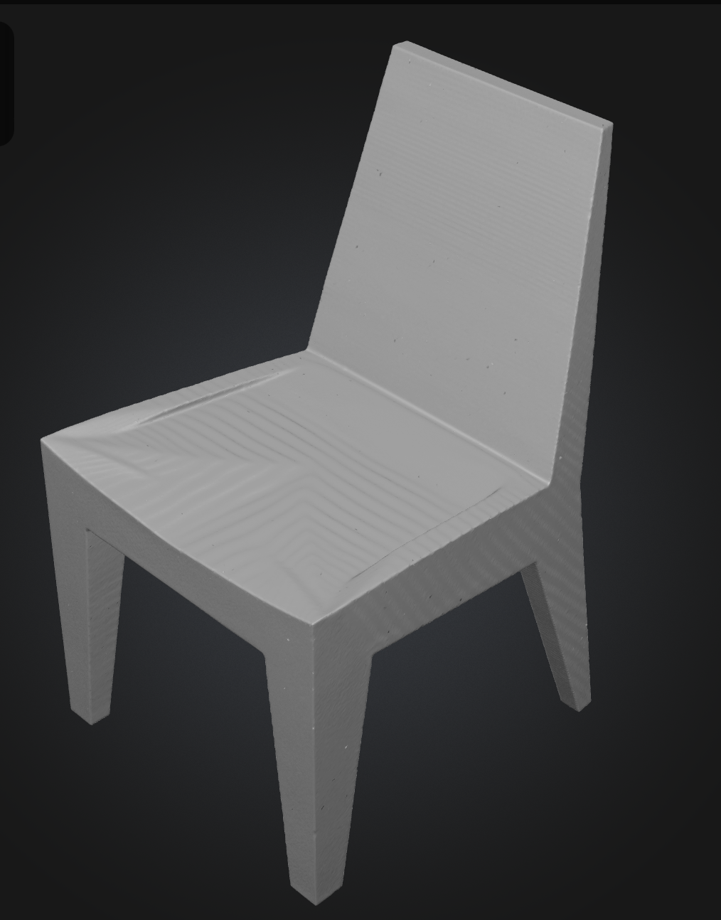 simple low poly chair