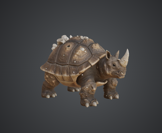 Armoured Rhino Beast – Heavy Plated Fantasy Creature