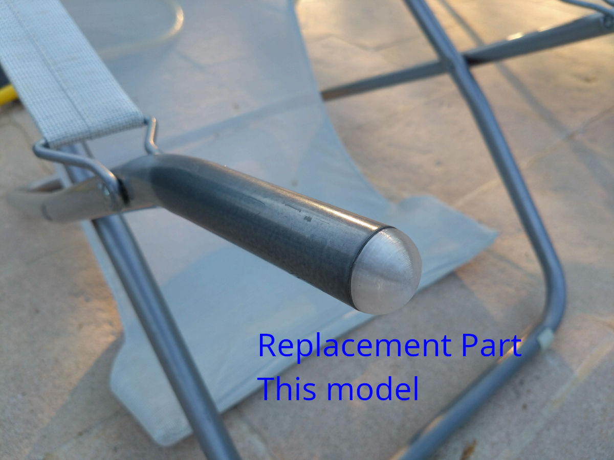 Lafuma deckchair replacement tube end caps