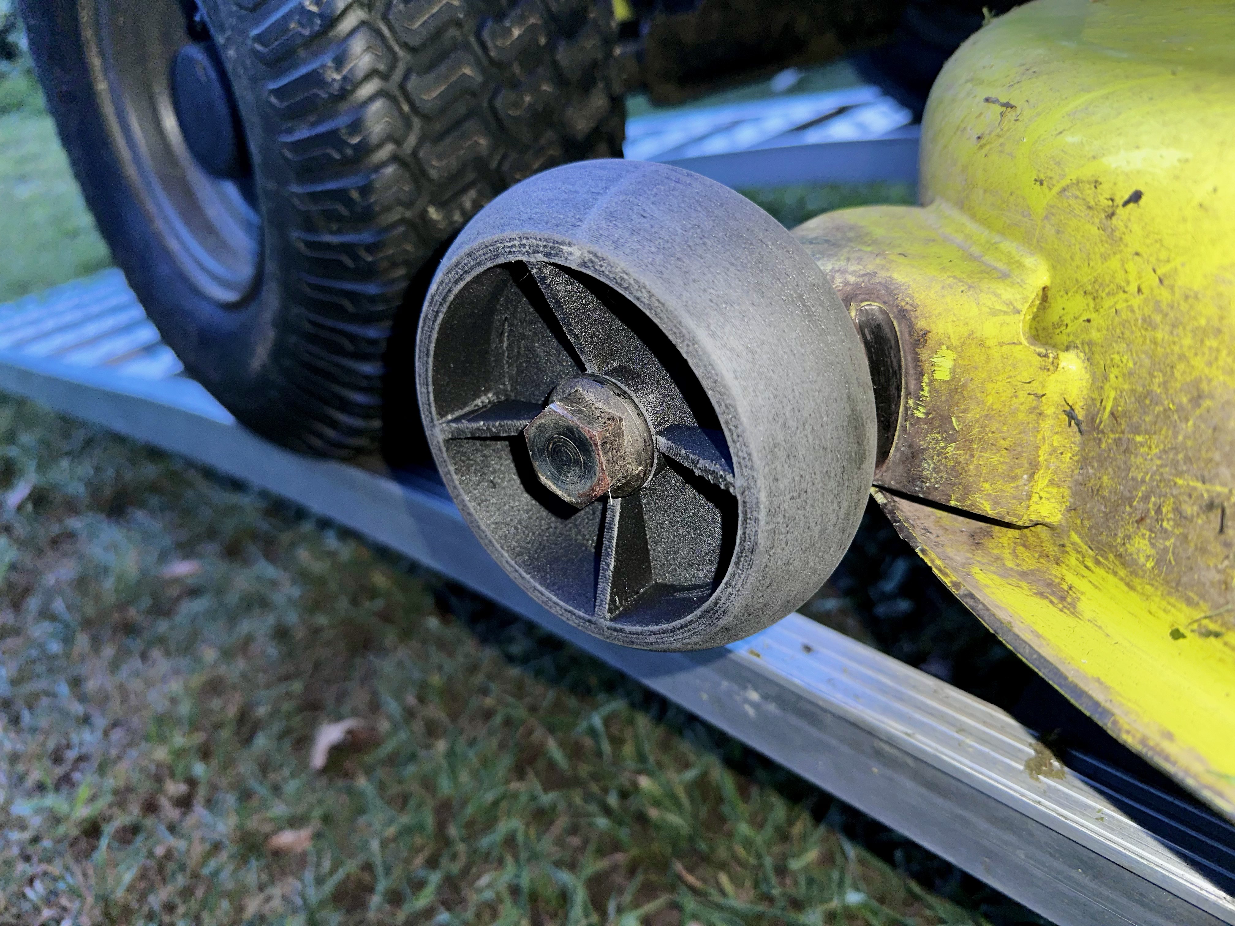 Ryobi 38" electric mower deck guide wheel