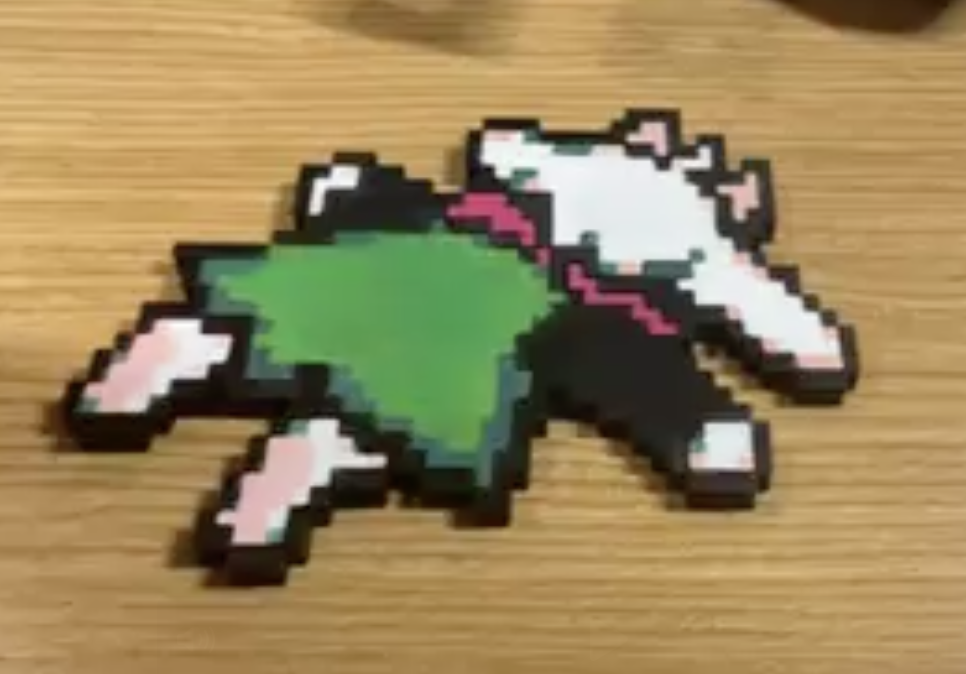 Ralsei Coaster Flat Pixel Art