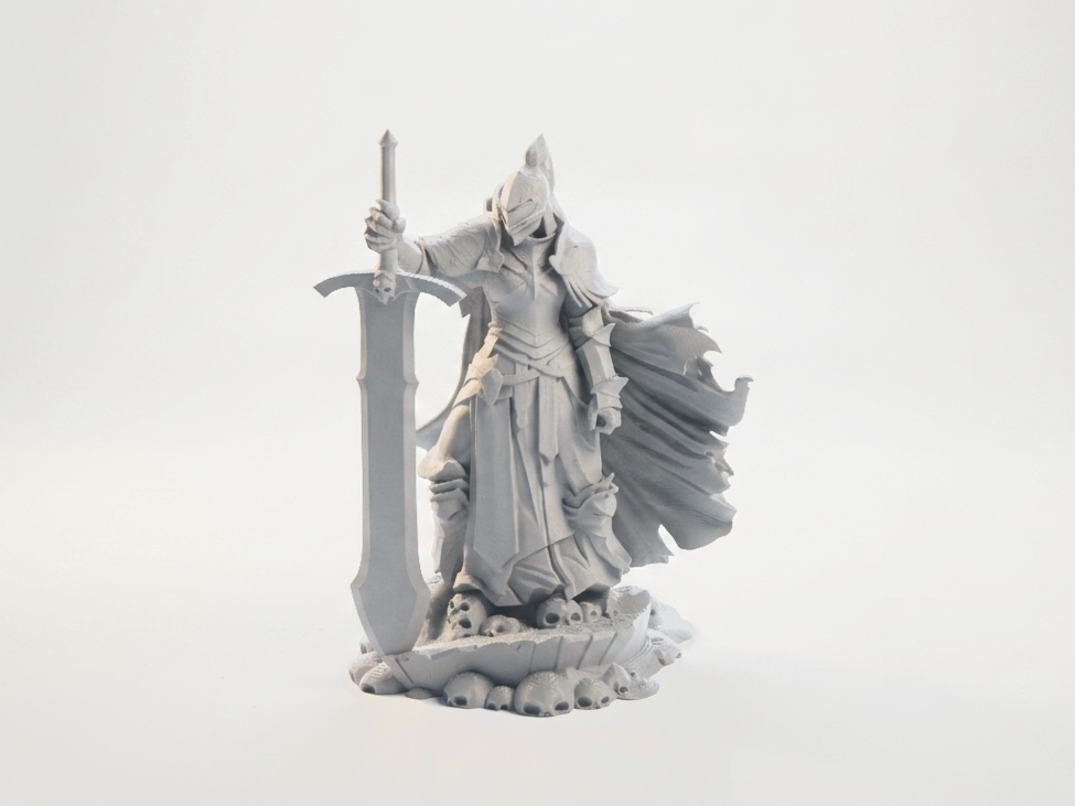 Knight With Huge Sword Fantasy Figurine 3D Printable