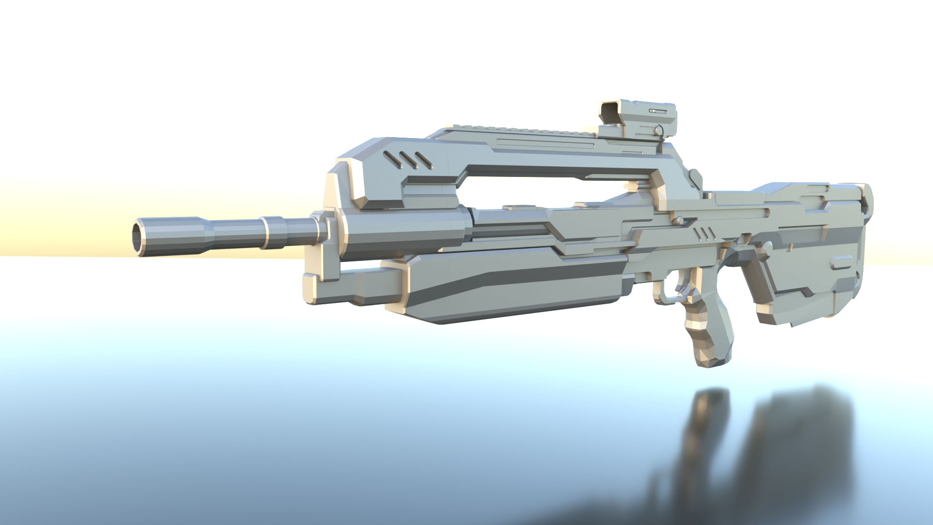 Halo 4 Battle Rifle (Cut for Printing