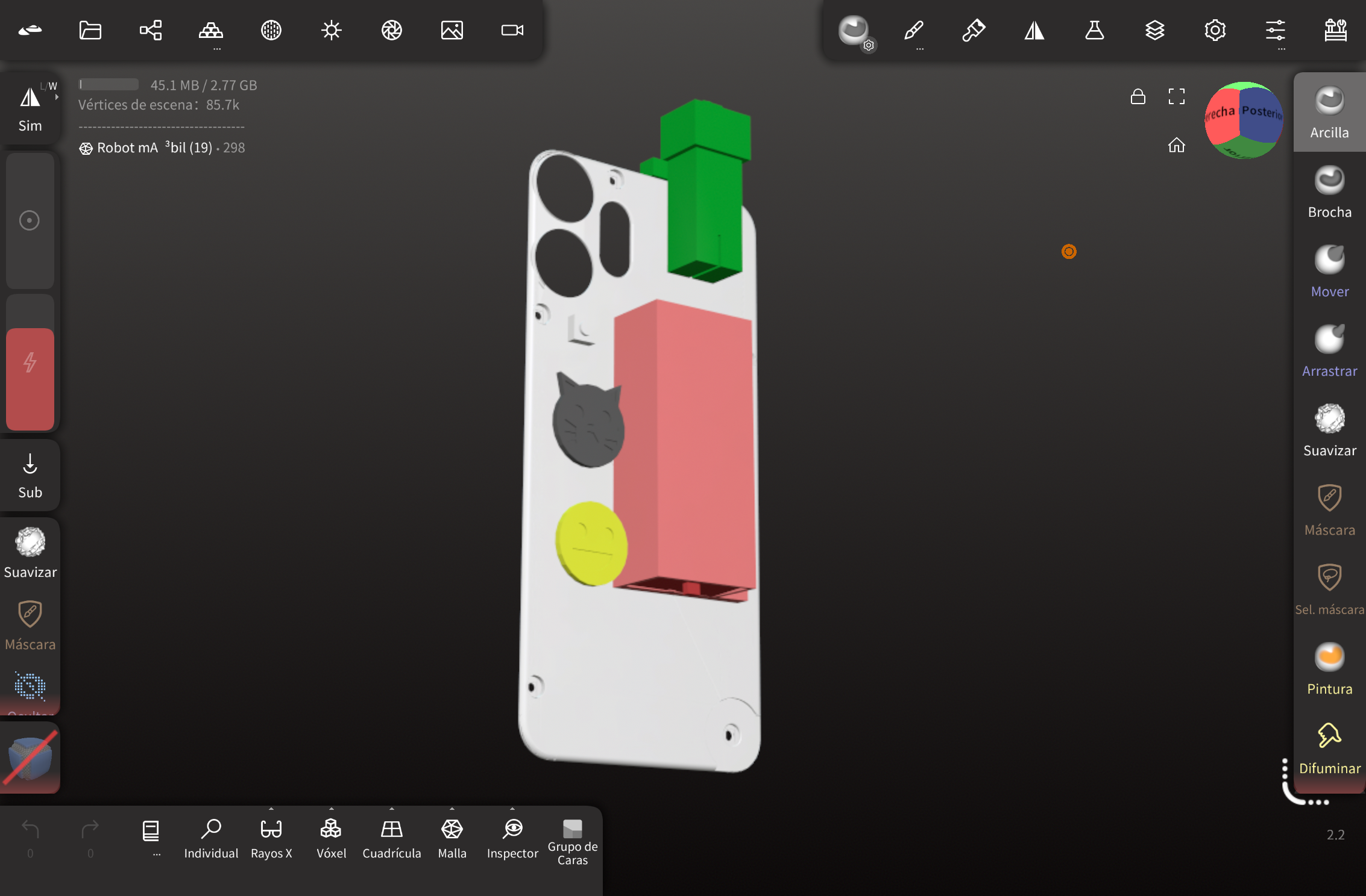 Customizable CMF Phone 2 Pro cover 3D model thumbnail