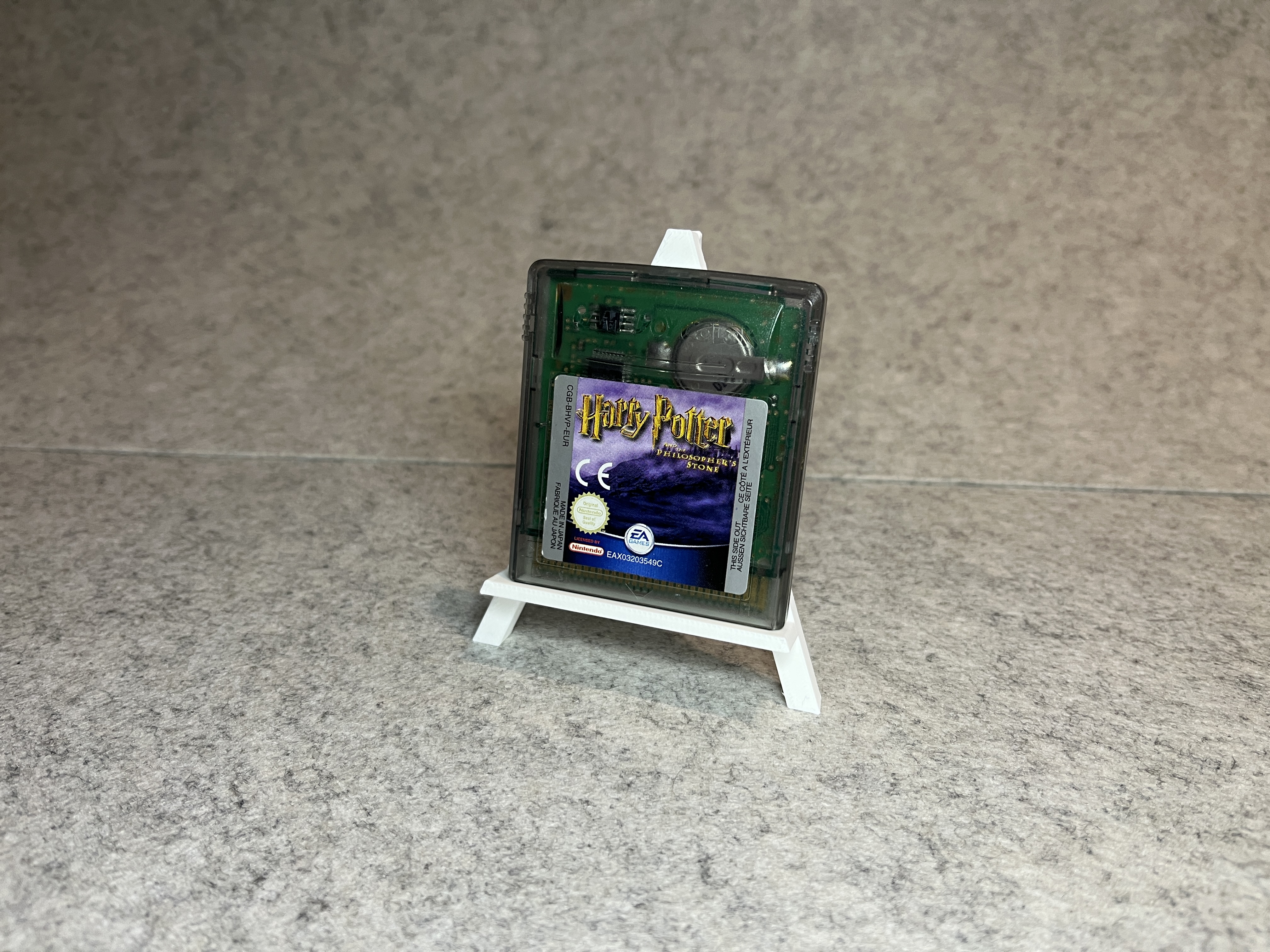 Gameboy cartridge game display stand