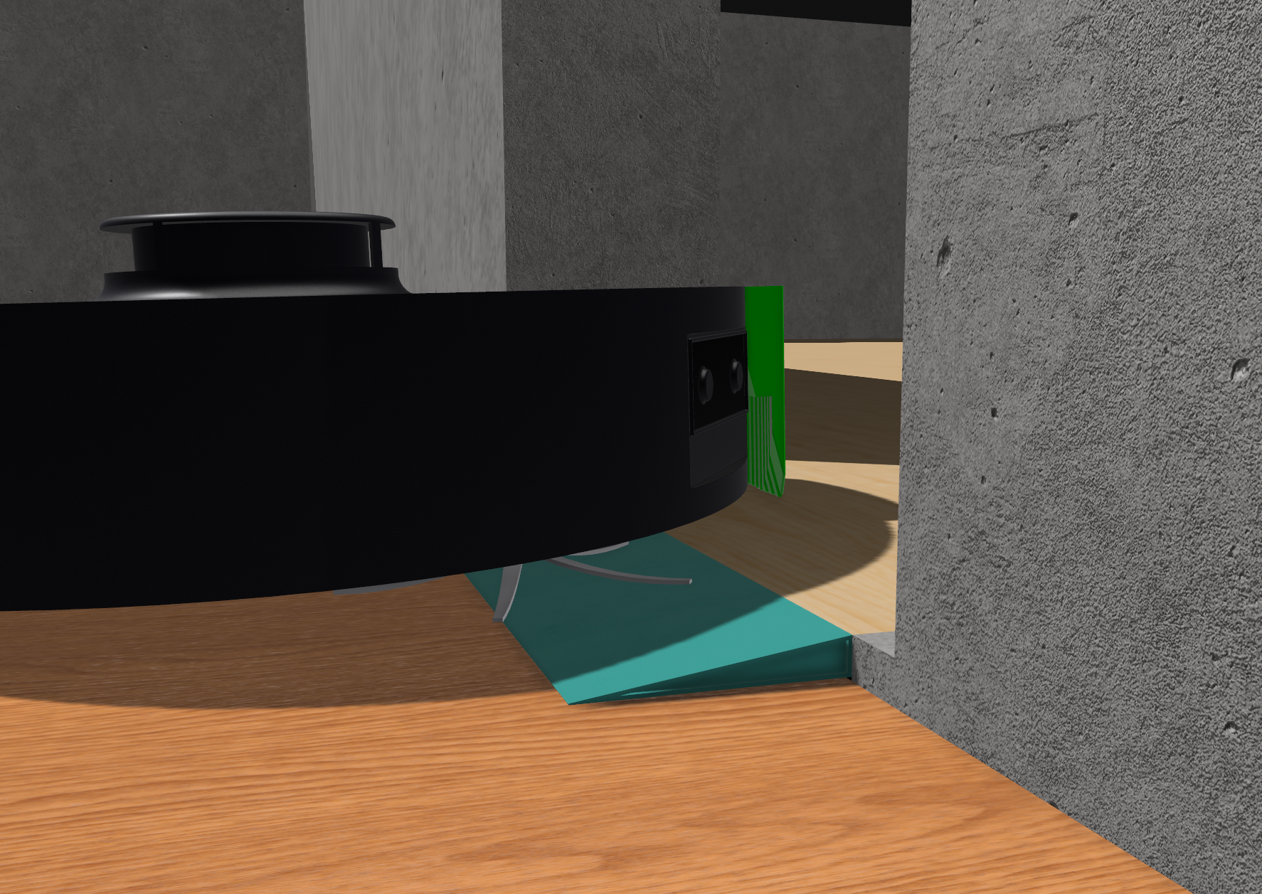 vacuum robot step up ramp