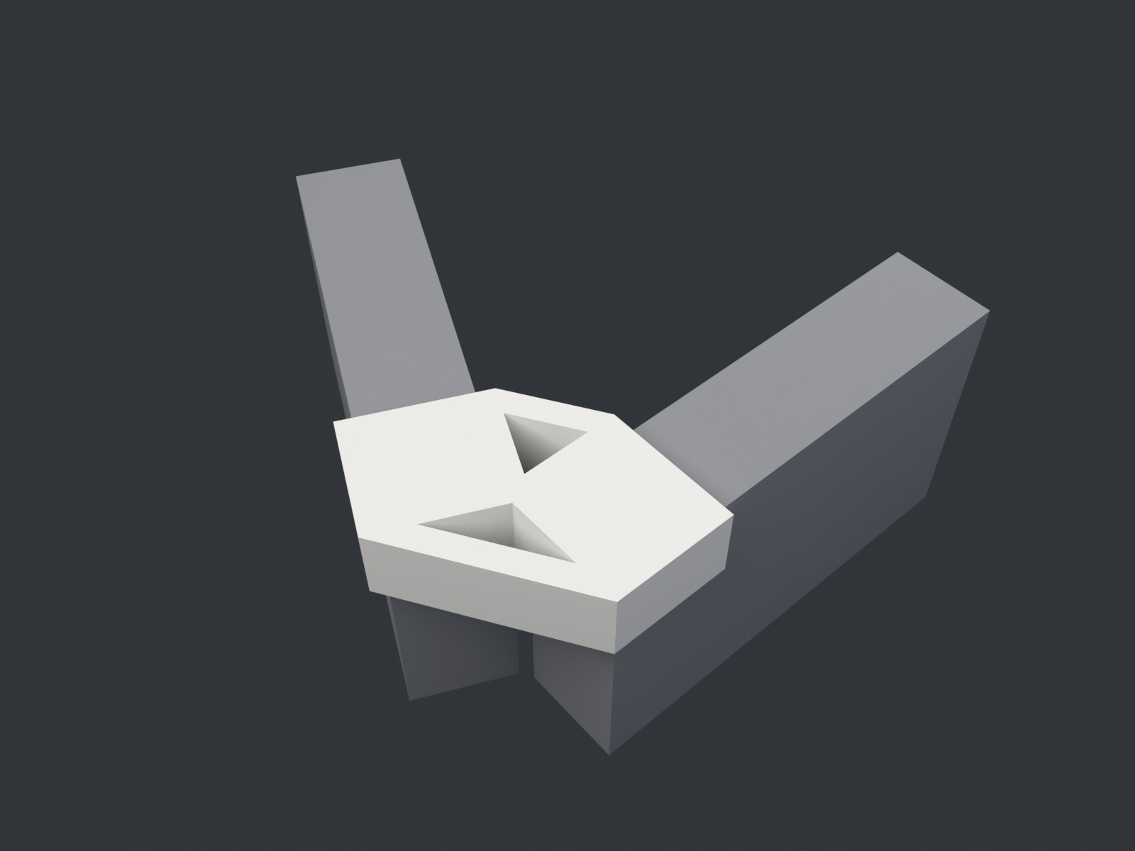 Bifold Door Holder, 65°, for 35 mm Panels — thumbnail 4