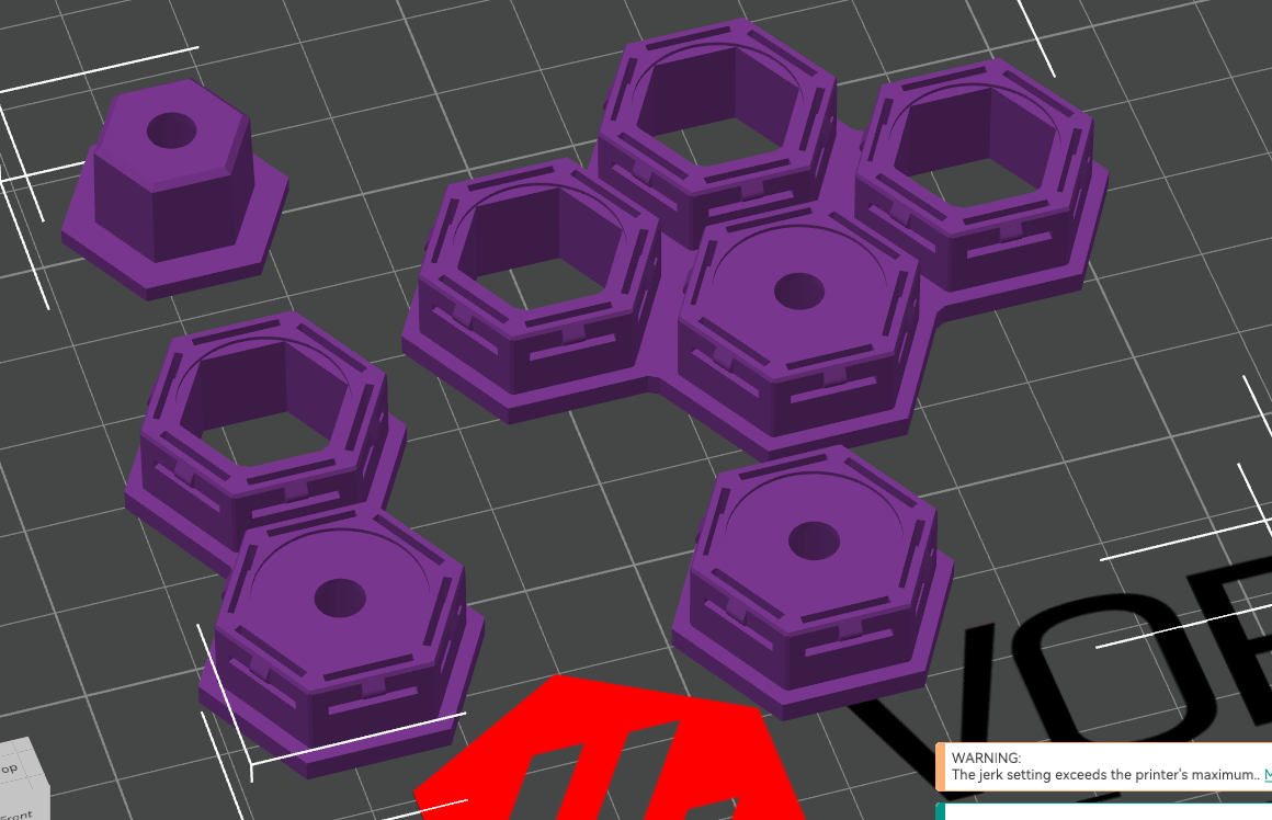 Honeycomb storage wall 4mm countersunk inserts