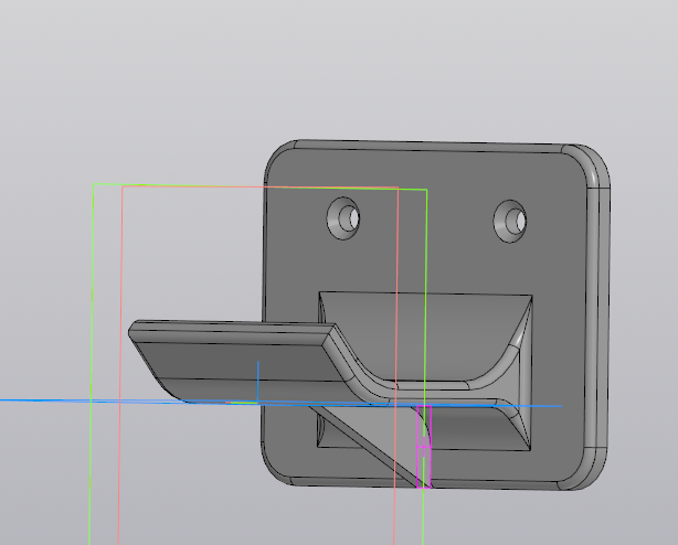 Крючок для сумок 3D model