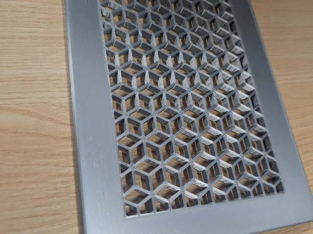 Rectangle vent with replaceable front 200x130 mutiple designs