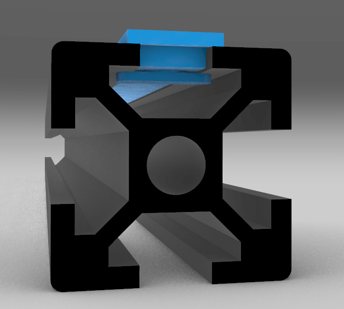 20x20 TSlot Locking Extrusion Cover