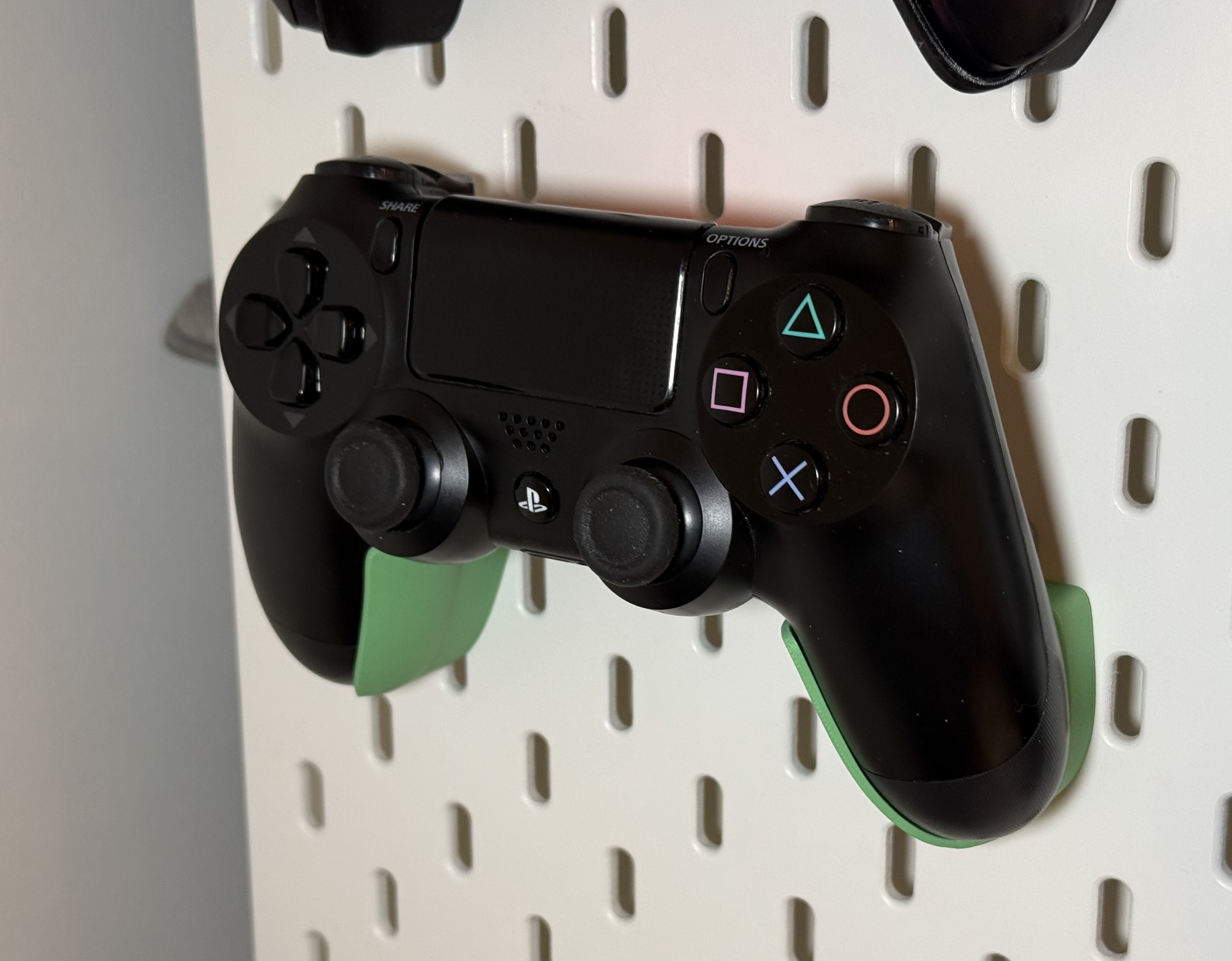 PS4 controller holder for IKEA pegboard