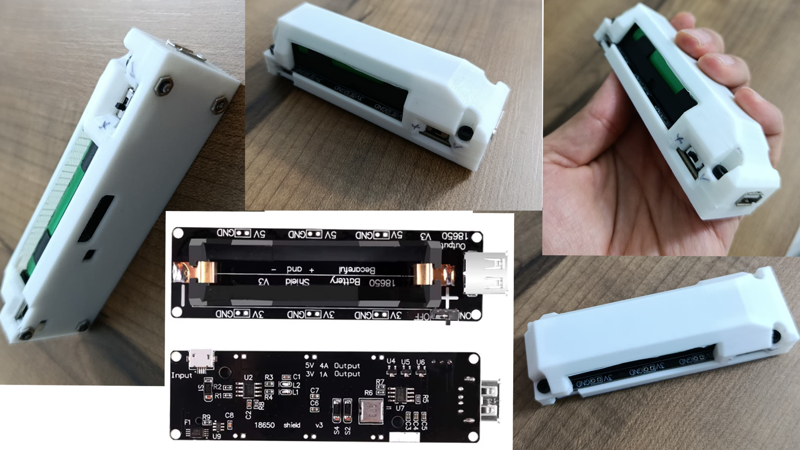 18650 Lithium Battery Expansion Shield Module box