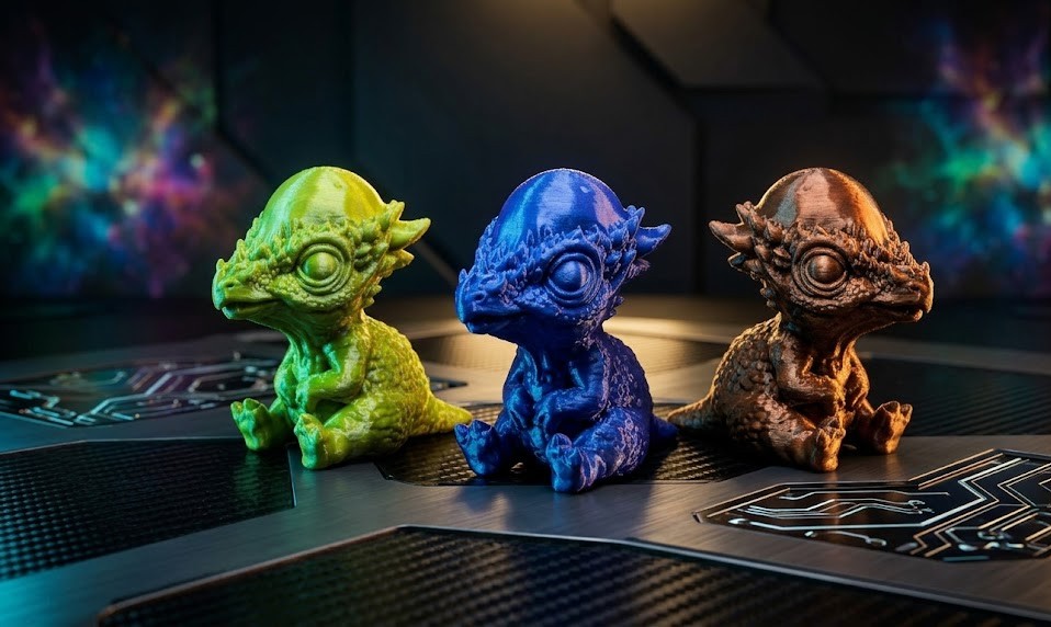 Mini Pachycephalosaurus 3D Figurine - Cute Dino