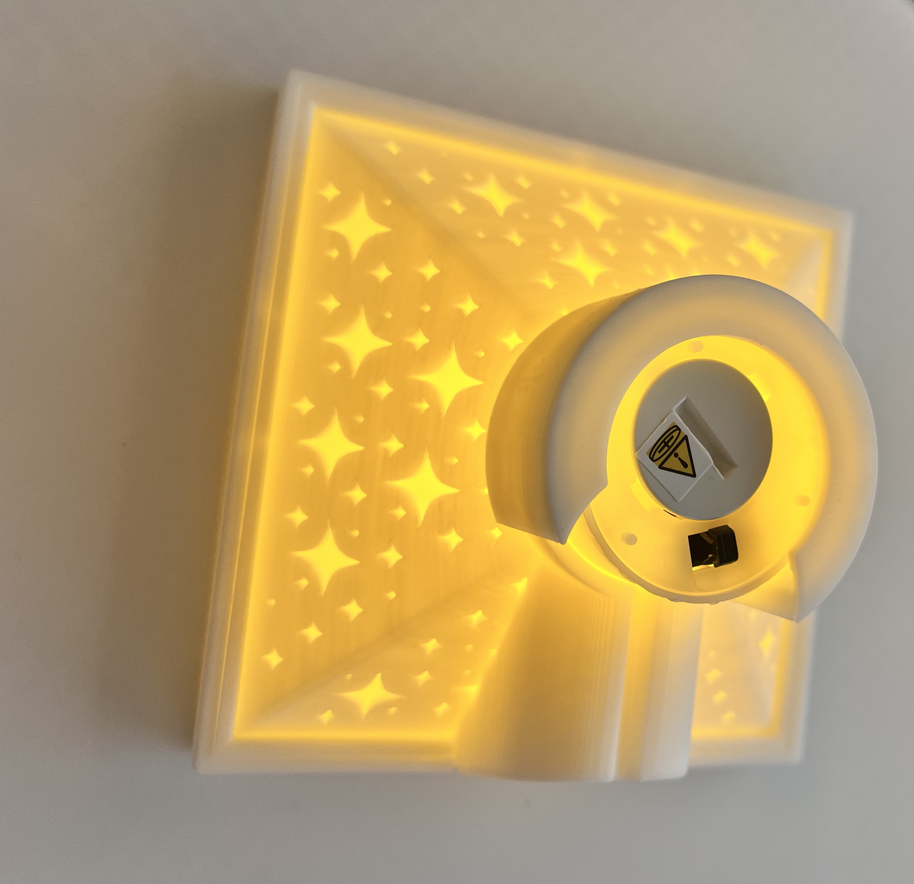 Fancy Lithophane Button - Tea Lights