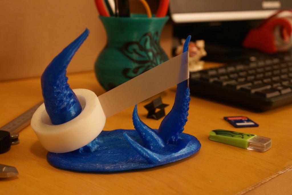 Tentacle Tape Dispenser 3D model by Bethany Weeks