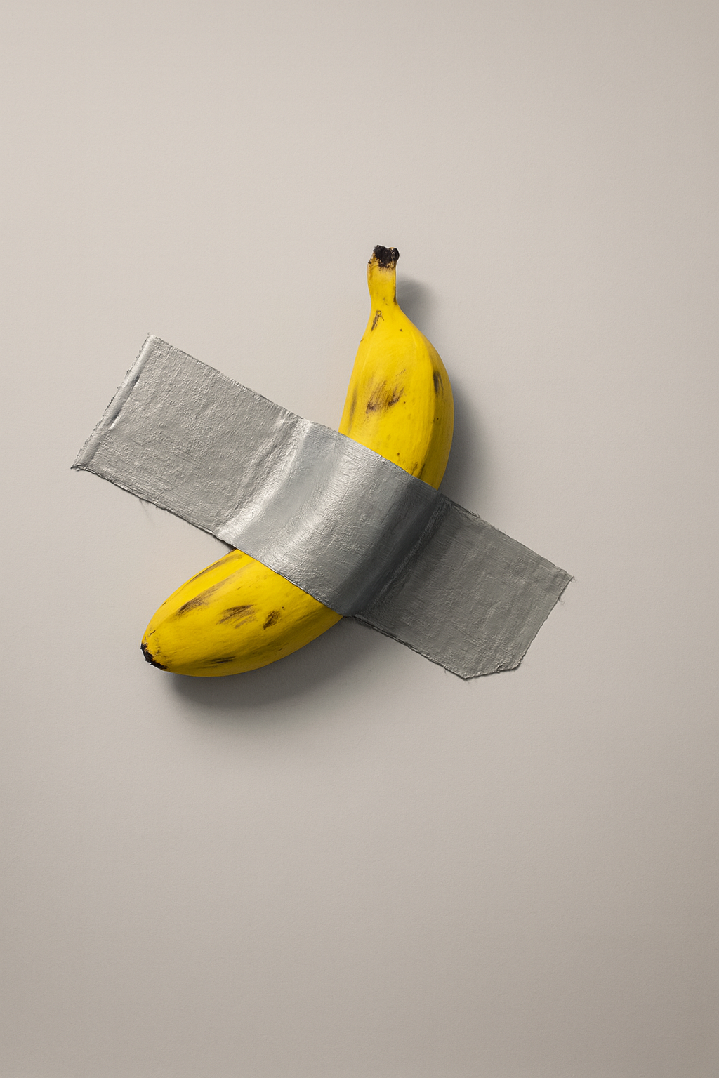 Plátano Escaneado en 3D | Escultura Decorativa con posibilidad de Banda Adhesiva