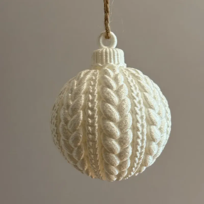 Knitted Christmas Ball by EH3D | Download free STL model | Printables.com