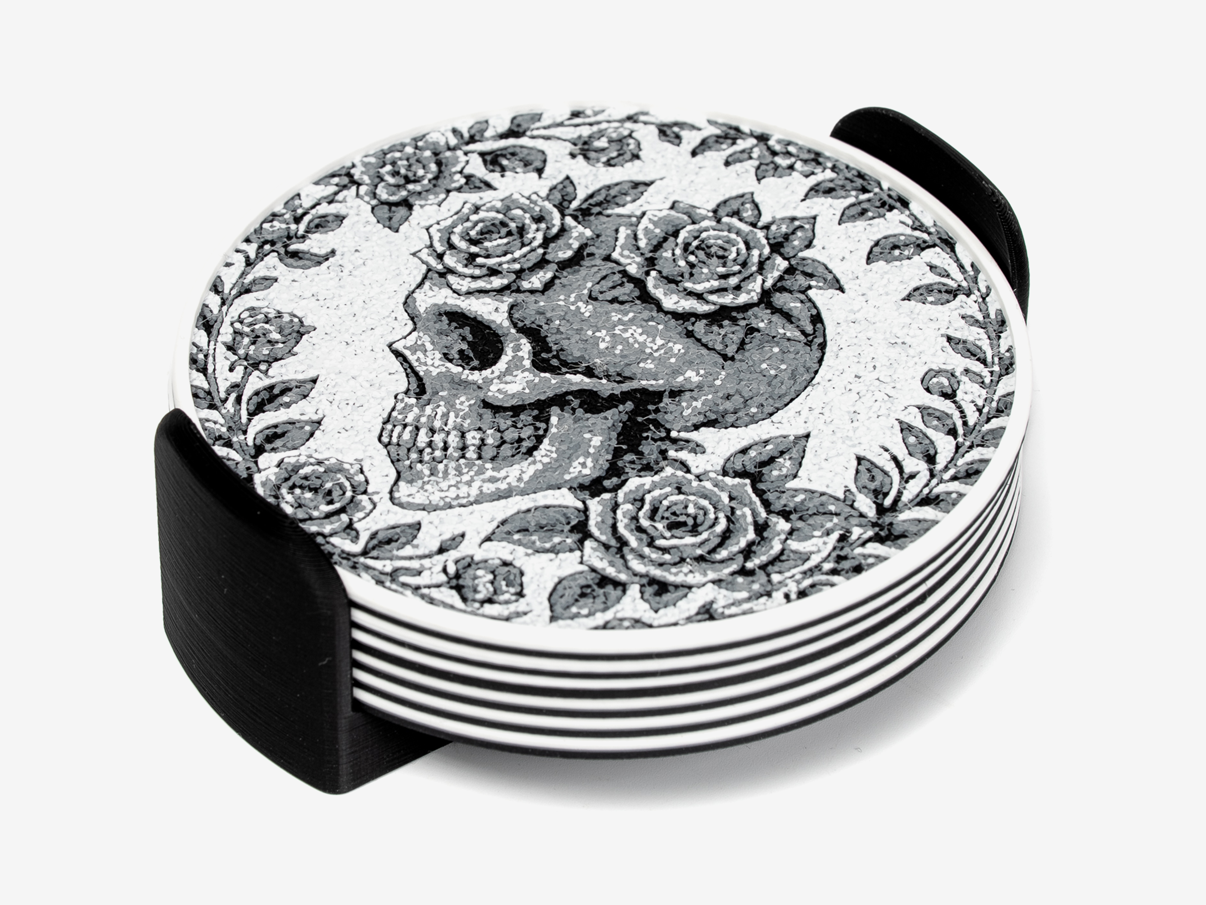 Floral Skull Coasters — miniatura 4