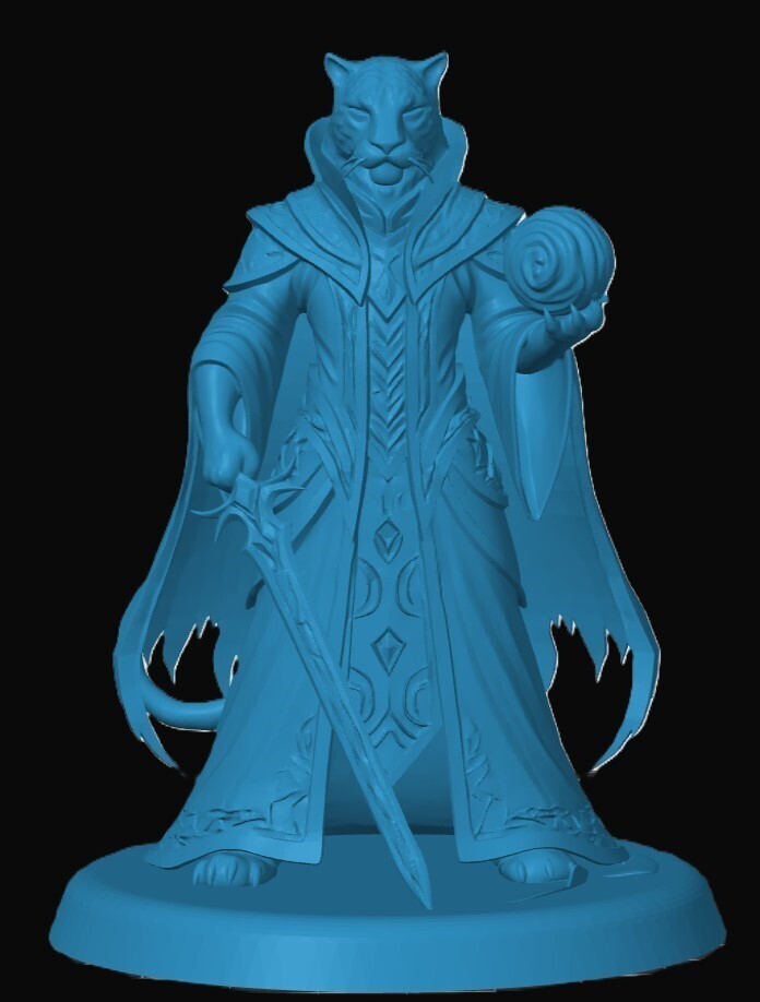 Tabaxi Warlock — miniatura 3