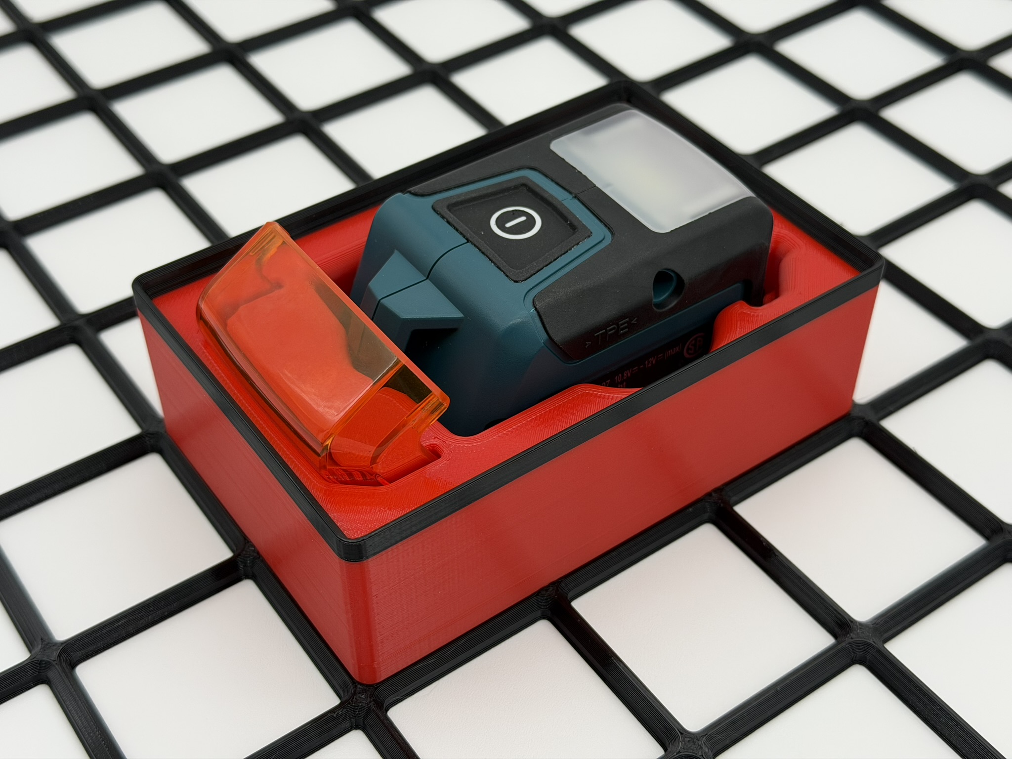 Gridfinity Bin for Makita CXT Flashlight ML107