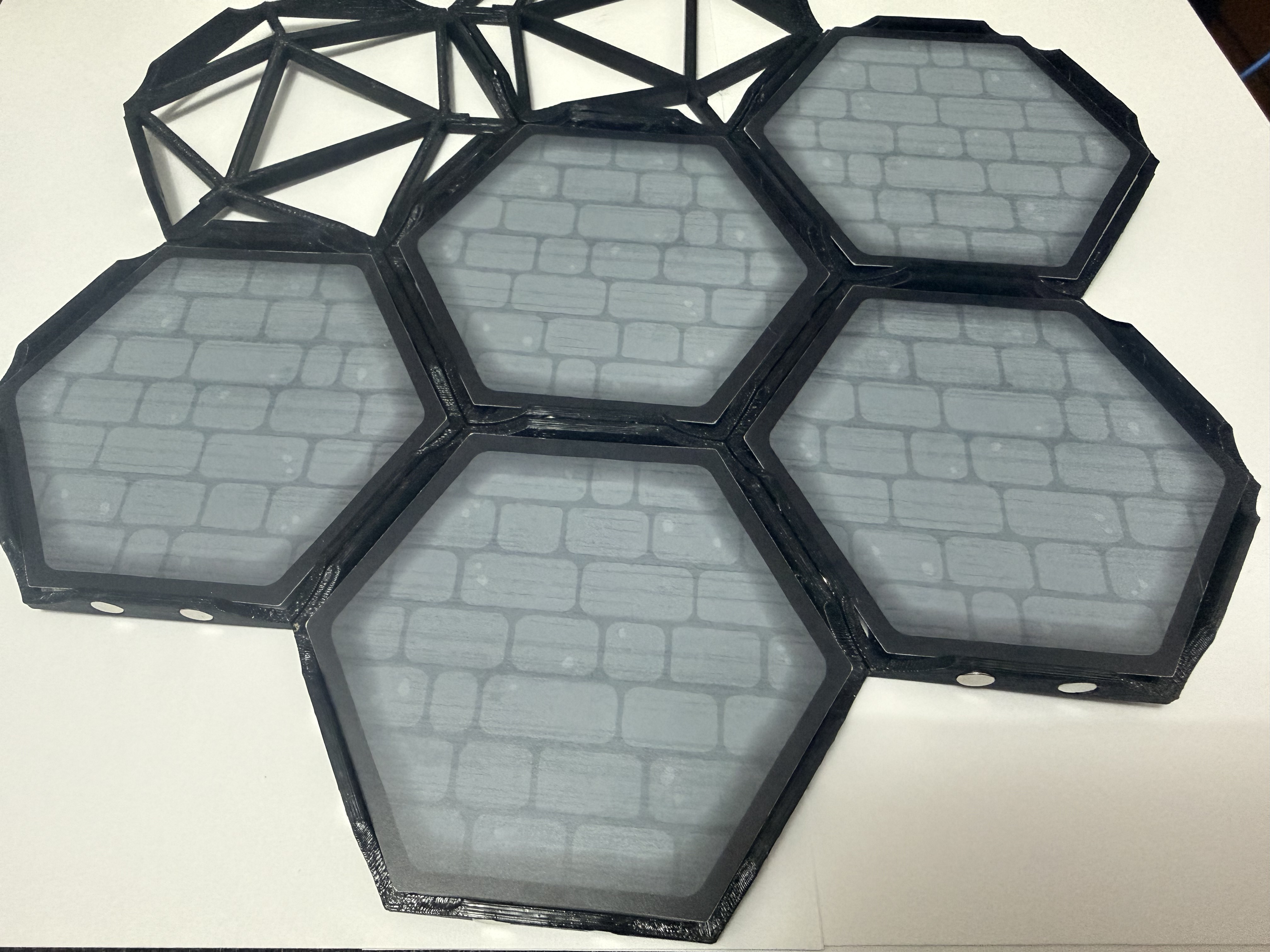 Barcadia Tile Frames - Magnetic Hex Tiles