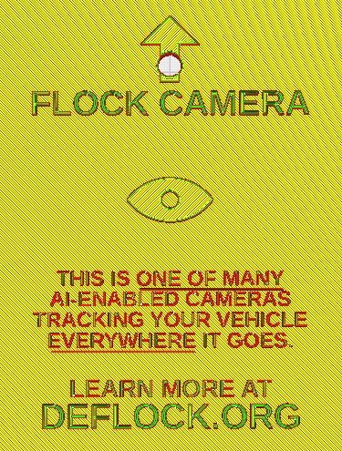 Flock Camera Warning Sign