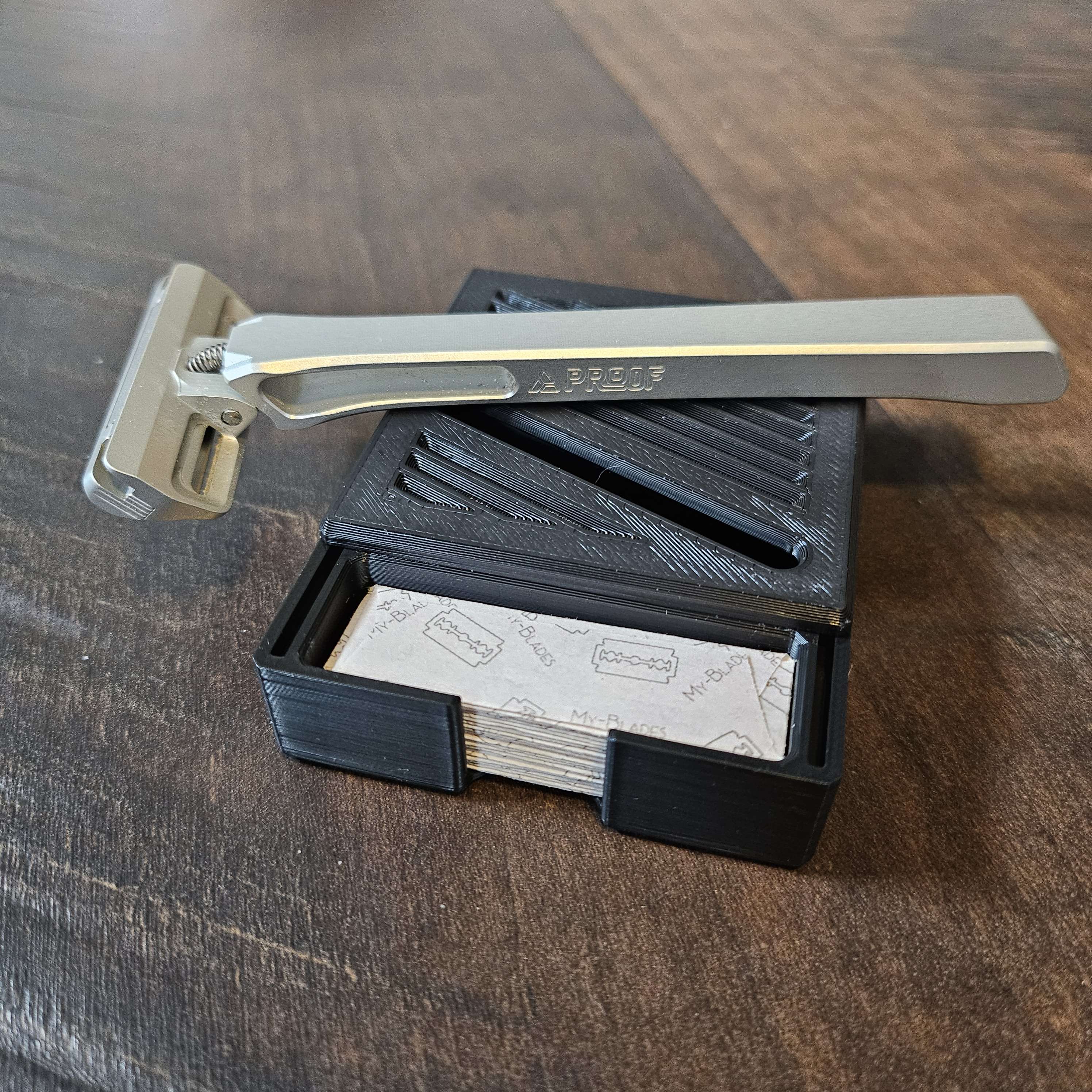 Proof Razor Blade Storage & Disposal Box