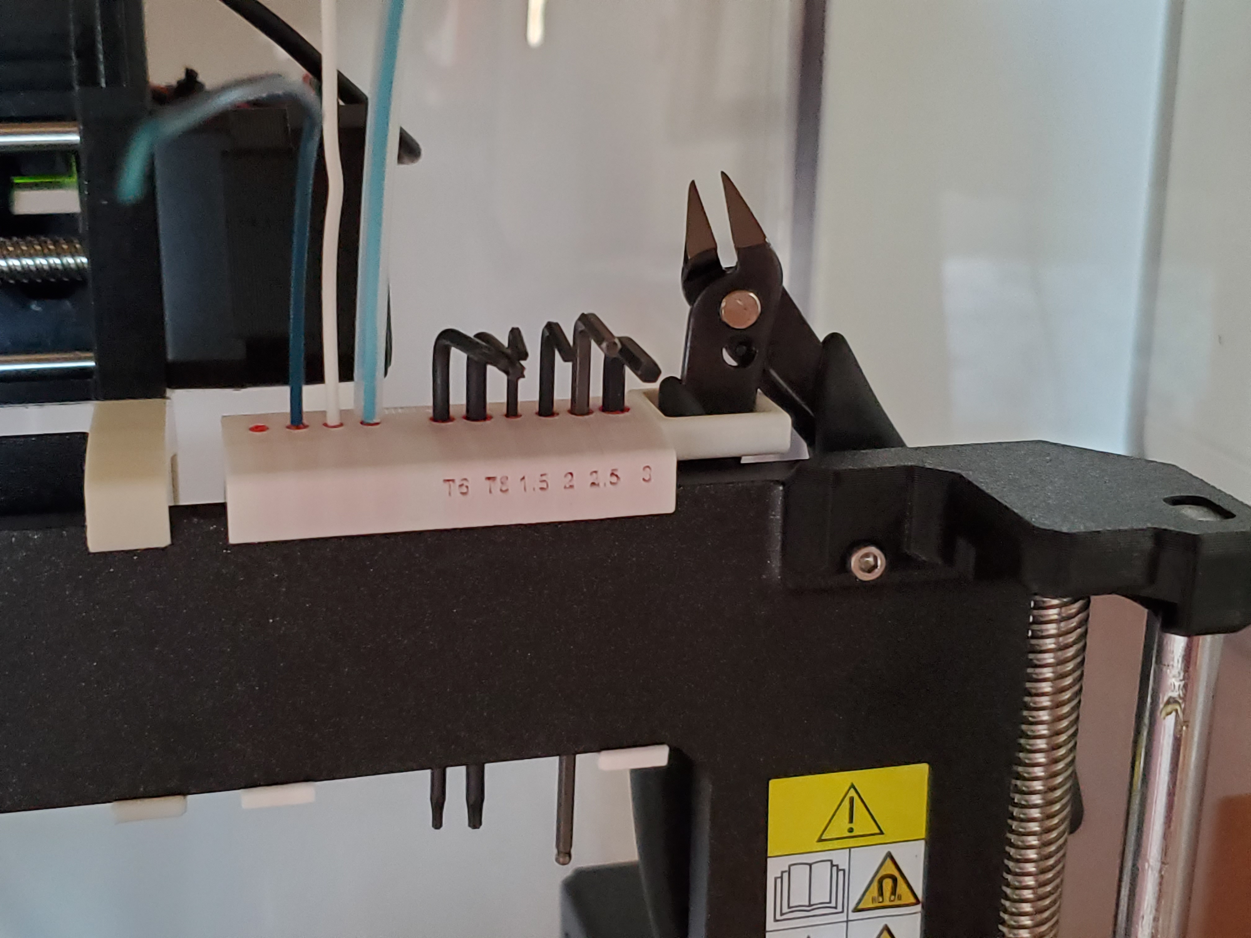 MK4S support outils clés allen, pince et filaments