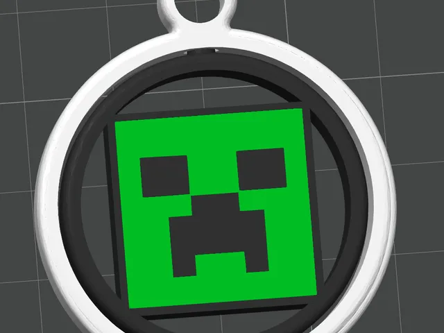 Minecraft gyro keychain