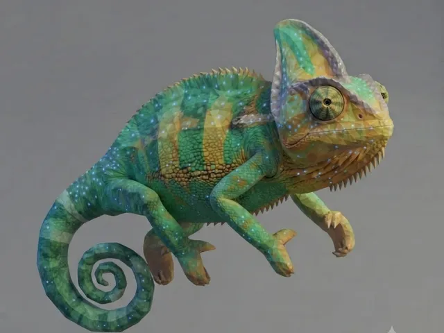 Low Poly Chameleon