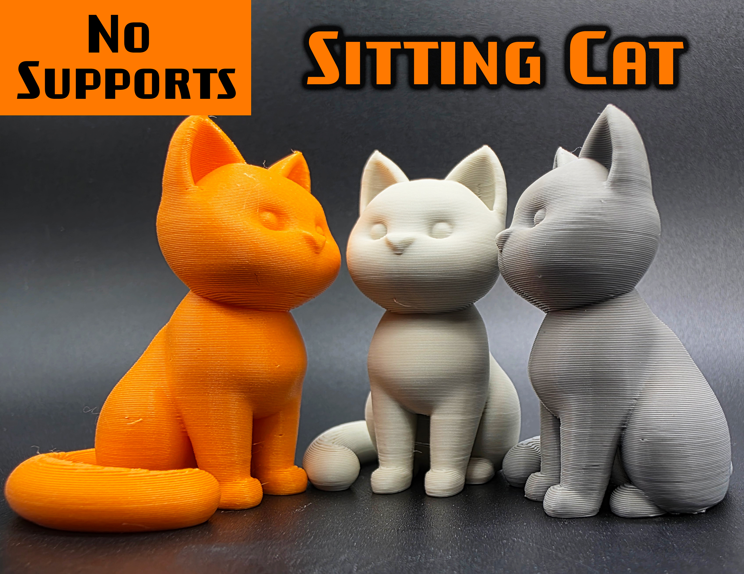 Sitting Cat No Supports