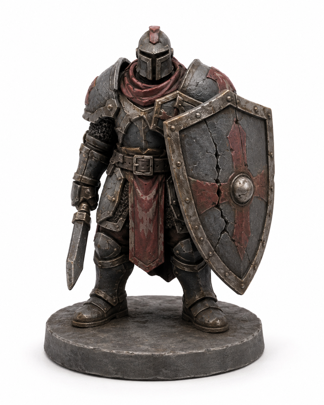 Dungeon Guard Large Cracked Shield