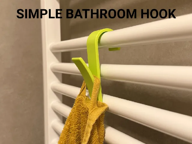 Simple Bathroom Towel Radiator Hook