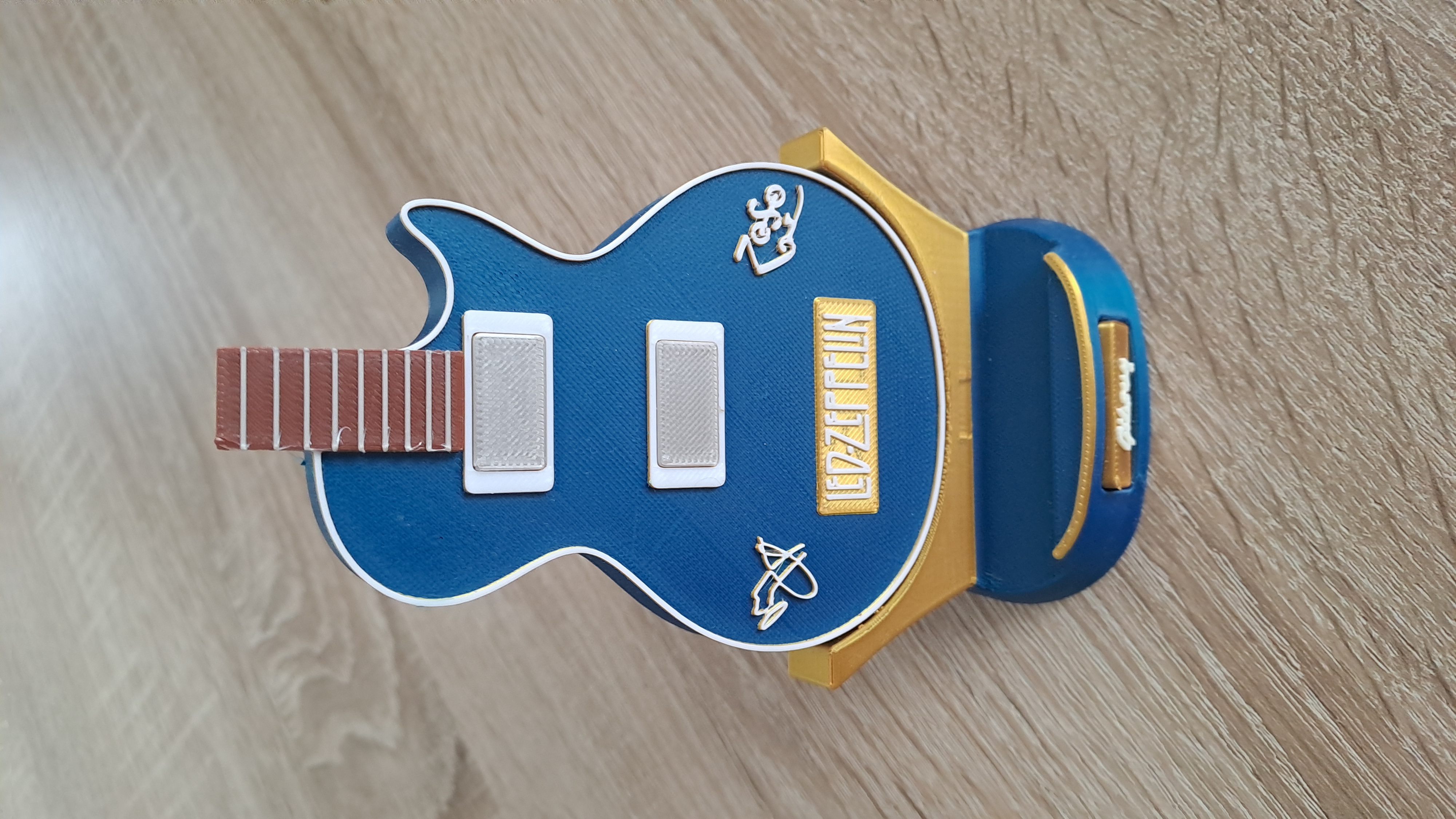 Gibson Les Paul phone stand (Led Zeppelin tribute)
