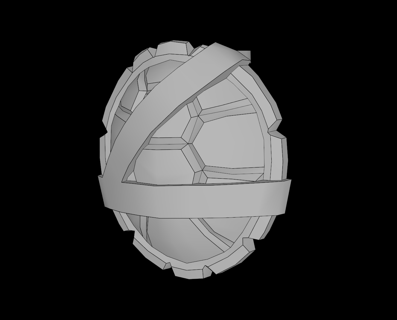 Lego Compatible (12610.dat) Minifig Ninja Turtle Shell with Horizontal and Diagonal Belts