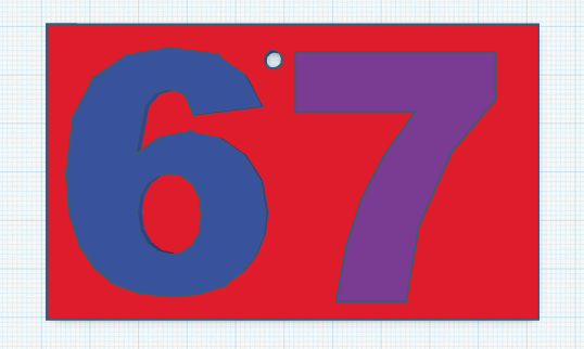 6 7 meme wall art