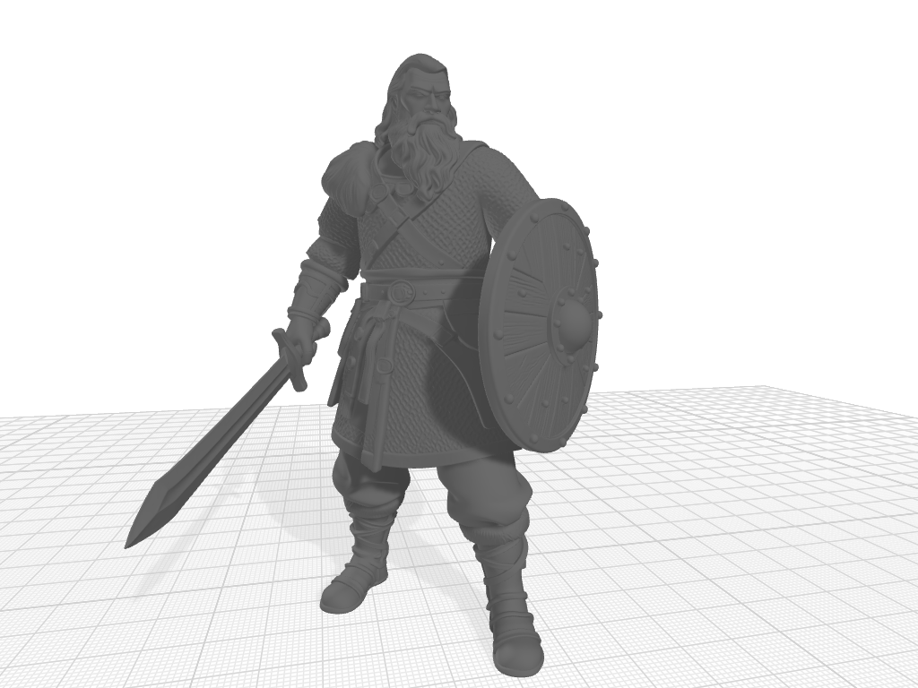 Vityaz Warrior of ancient Rus (1_sword and shield).