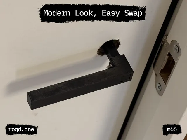 Minimalist Interior Door Handle Set - 8 mm Spindle