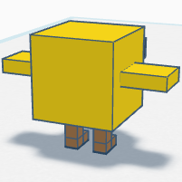 Minecraft Style Chick – STL & OBJ – 3D Print Model by Seixas_362 ...
