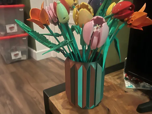 LEGO flower vase