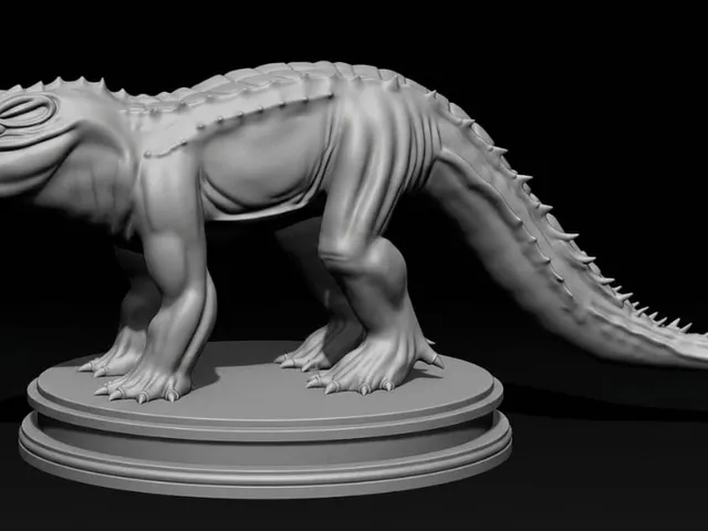 Kaprosuchus Statue