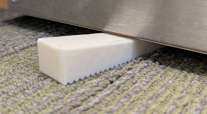 Toothy doorstop