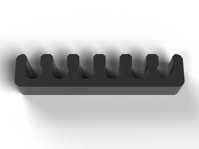 Snap-In Cable Comb - Tidy Cable Bundles, Any Size and Count (OpenSCAD)
