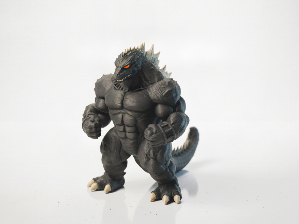 Buff Godzilla Figurine Monster Collectible 3D Printable